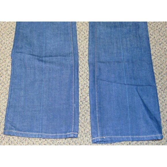Womens Old Navy Bootcut Jeans 4T Tall Diva Blue Denim Dark Wash Flat Front Long - Picture 3 of 5
